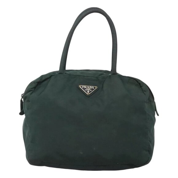 PRADA Shoulder Bag Nylon Khaki Auth 130184 - Picture 1 of 16